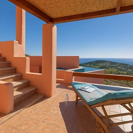 Malia, Eco-chic, Tranquility, Sea Views & Luxury Cycladic Island Escape Willa Tálanda